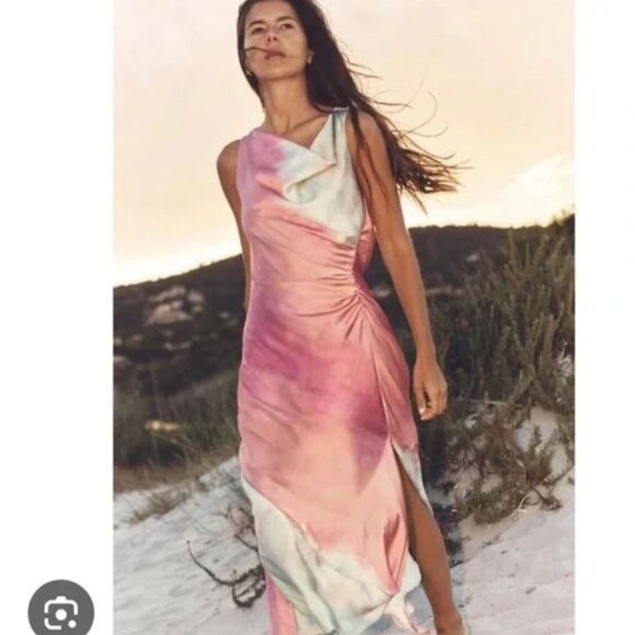 Zara Multicolor Midi Dress - Picture 2 of 4